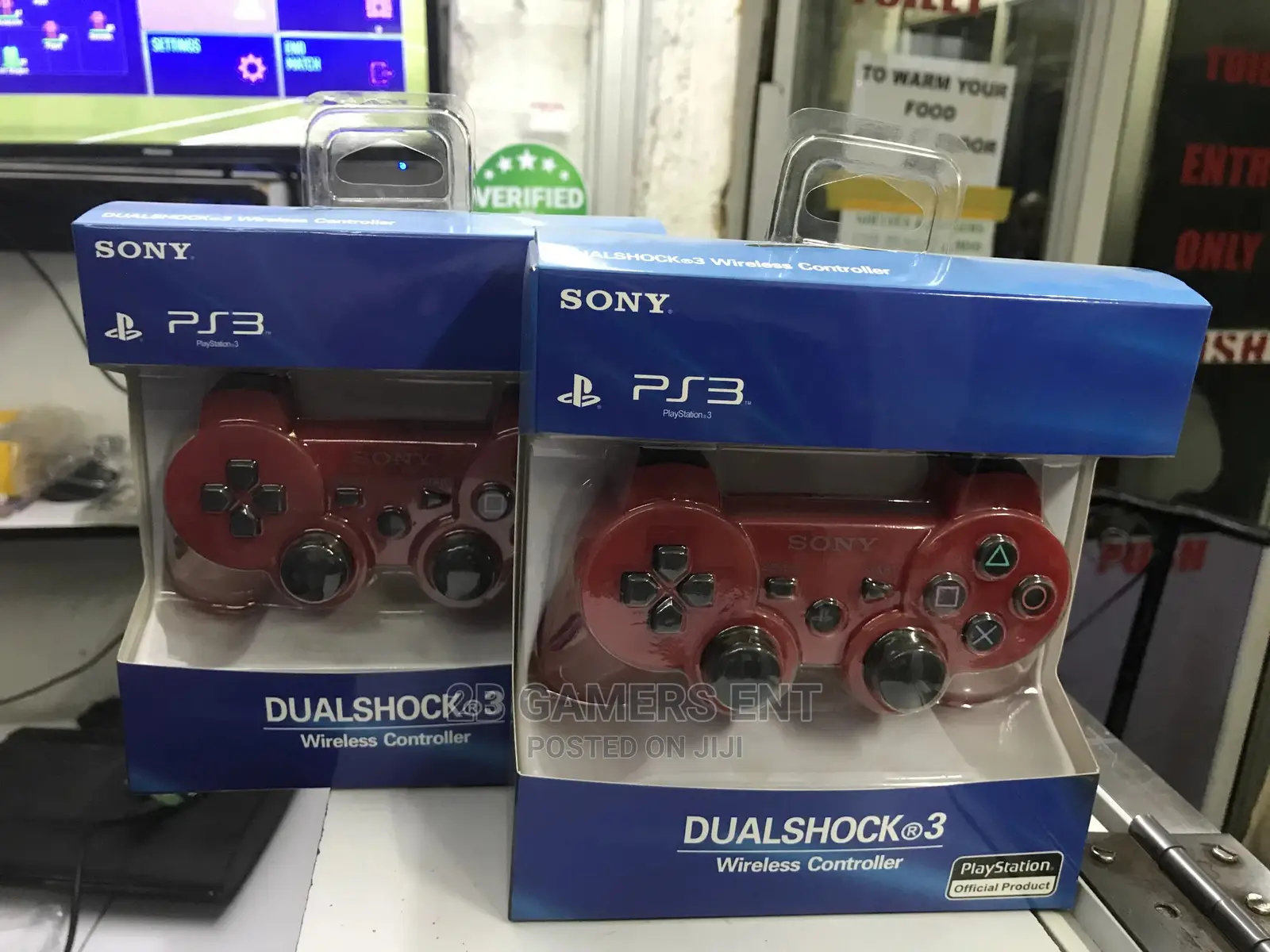 PS3 Red Game Controllers