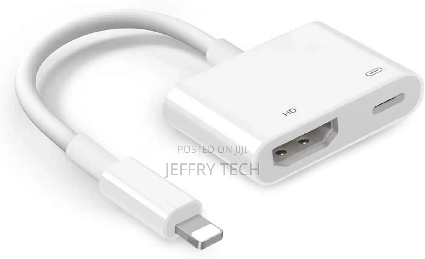 Lighting to HDMI Digital AV Adapter,1080P Video Audio Sync