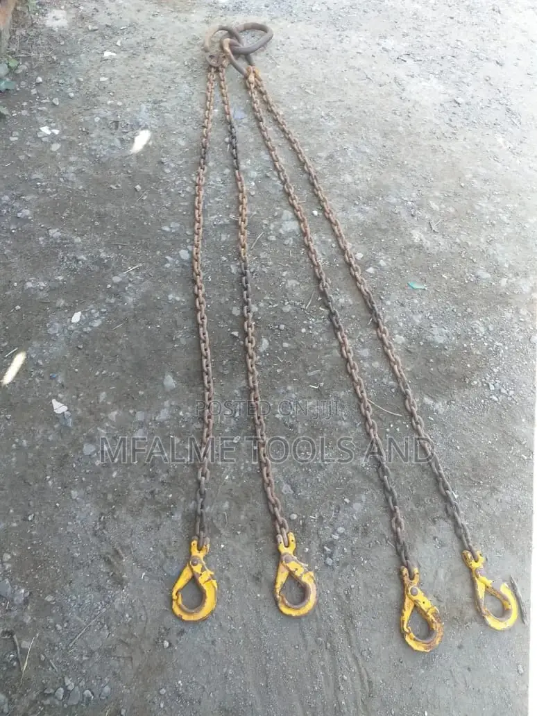 Lifting Chain Container 4-6 Ton 4 Legs Strong Has a Shortener Ex-Uk