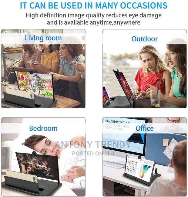 3d Hd Mobile Phone Screen Magnifier Amplifier - thumbnail 2