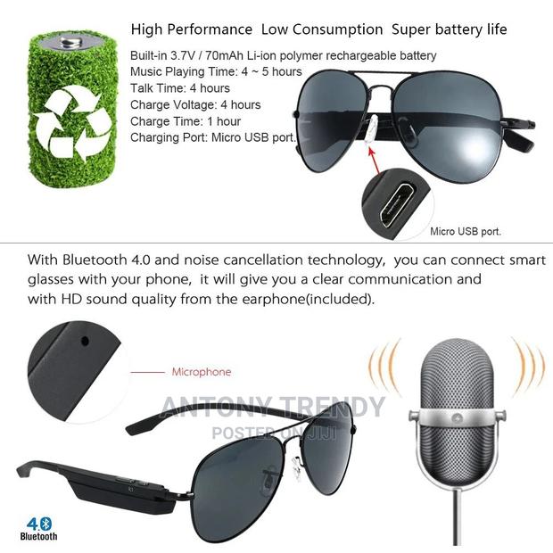K3-A Bluetooth MP3 Sunglasses, - main view