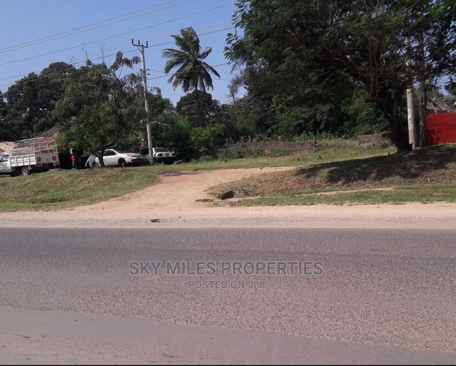 One Acre Ukunda Touching the Highway on Sale
