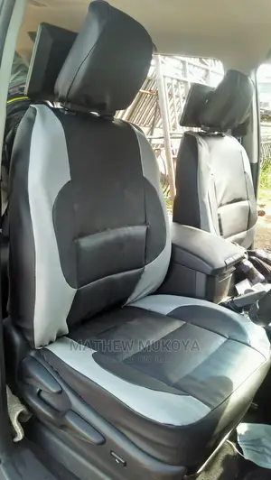 Black and Silver Car Seat Covers