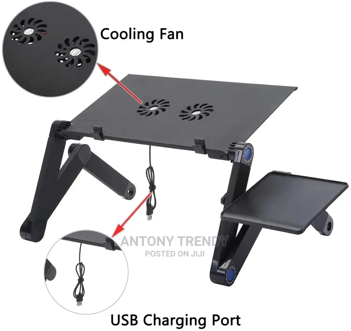 Generic Foldable Aluminium Alloy Laptop/Phone/Tablet Stand