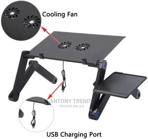 Generic Foldable Aluminium Alloy Laptop/Phone/Tablet Stand - thumbnail 2