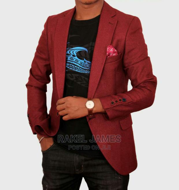 Maroon Slim Fitting Blazer - main view
