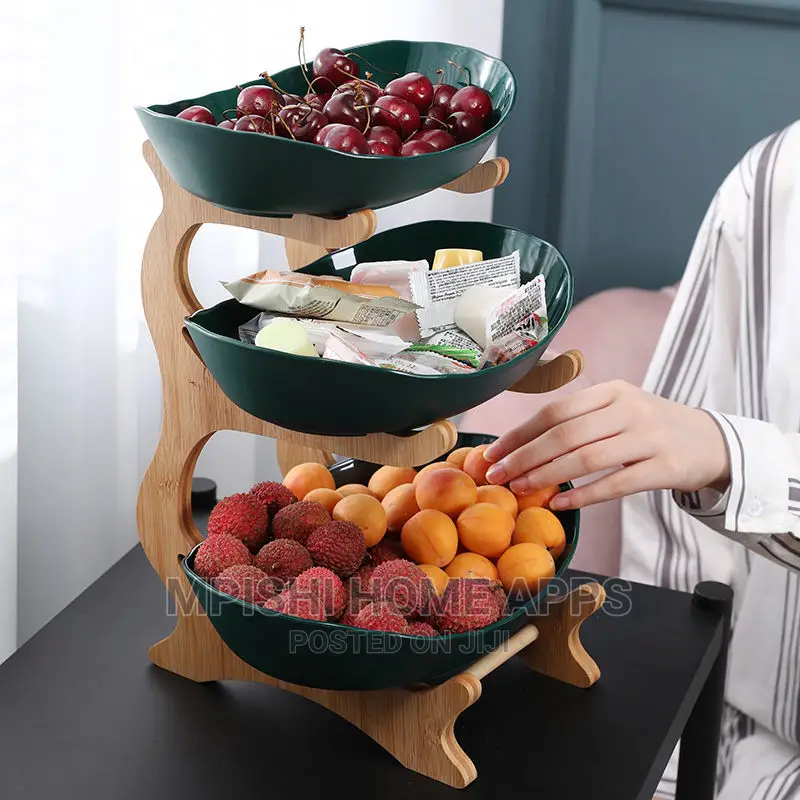 3 Tier Wooden Fruit Rack