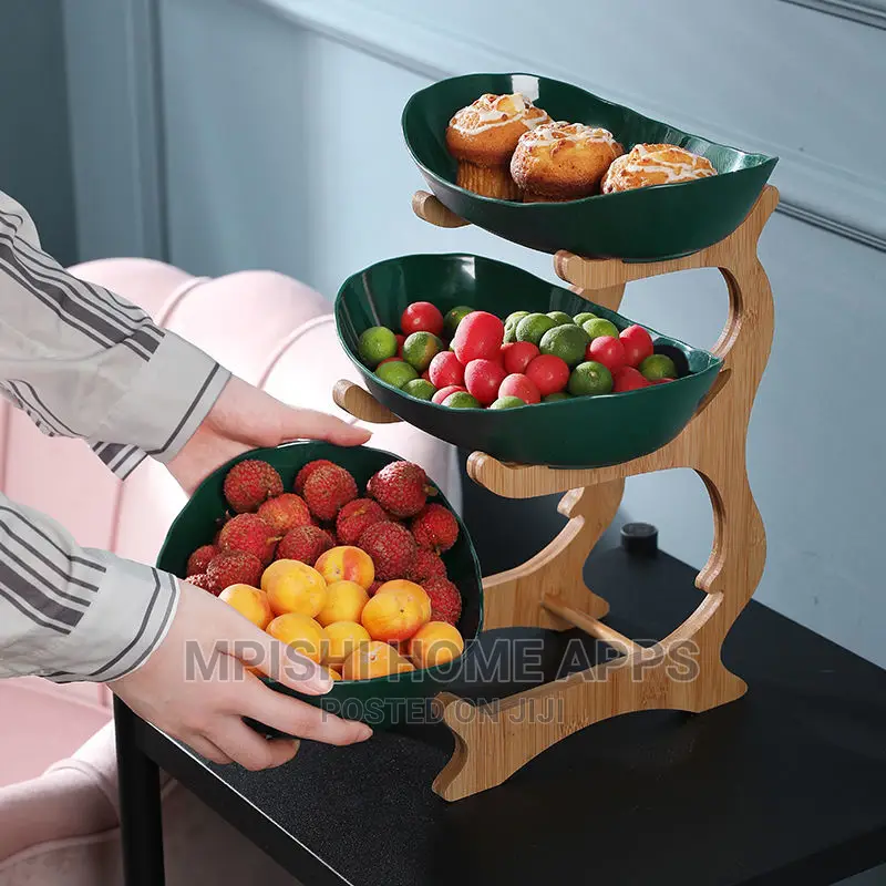 3 Tier Wooden Fruit Rack
