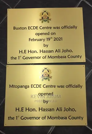Plaque and Signages