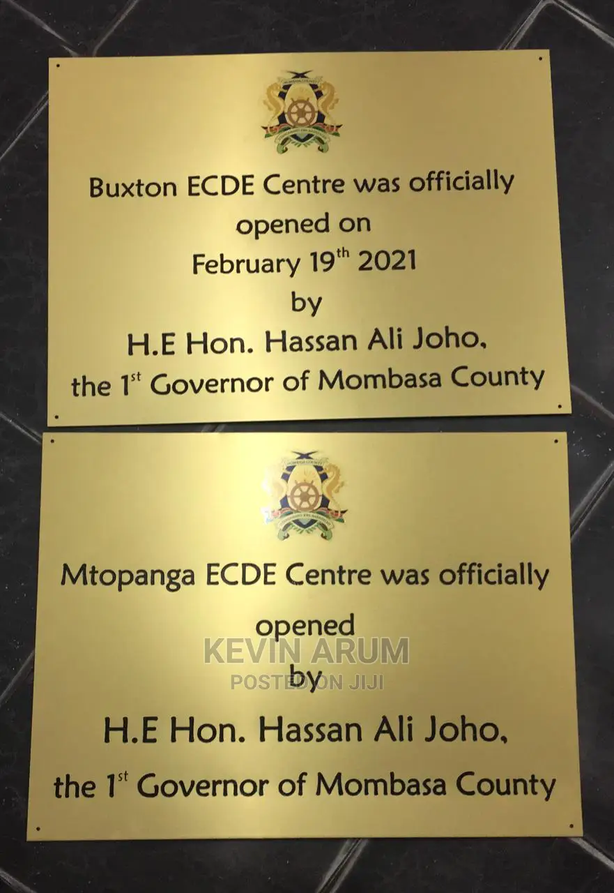 Plaque and Signages