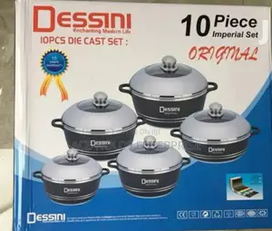 10 Pieces Dessini Non Stick Heavy Alluminium Cook Ware