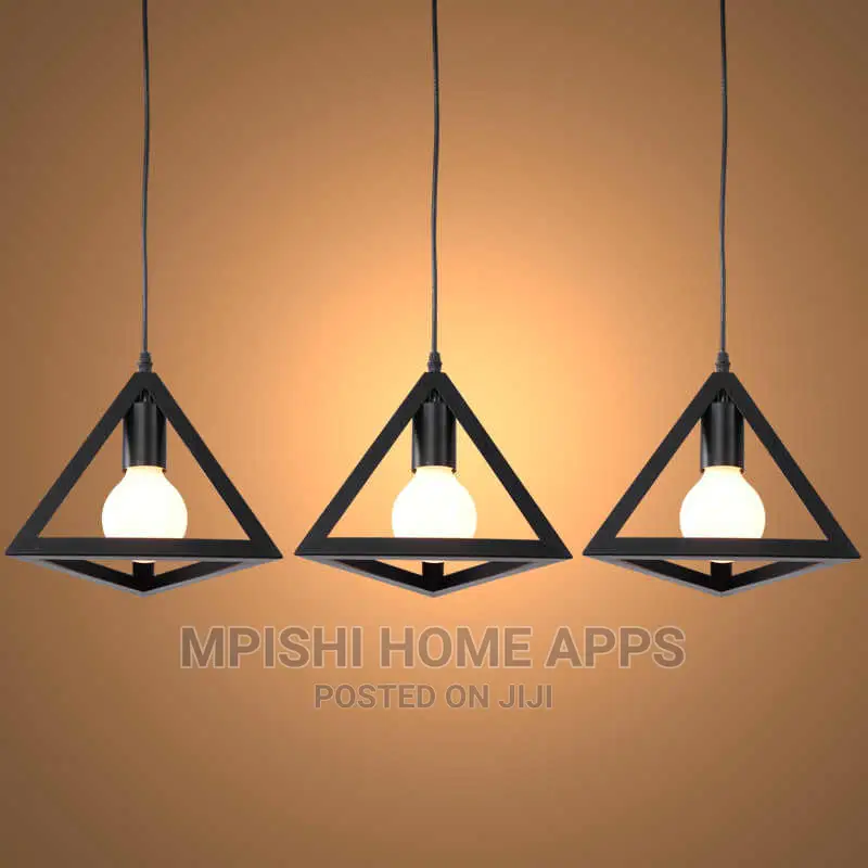 3 Pcs Triangle Pendant Light Set