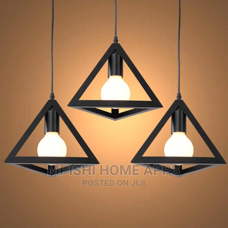 3 Pcs Triangle Pendant Light Set