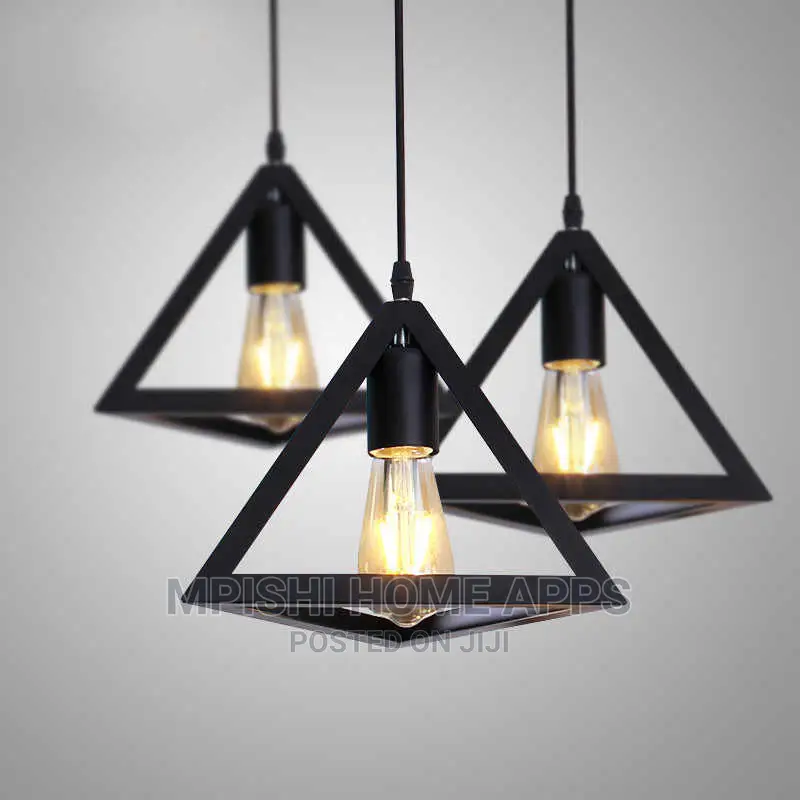 3 Pcs Triangle Pendant Light Set