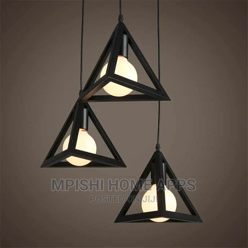3 Pcs Triangle Pendant Light Set