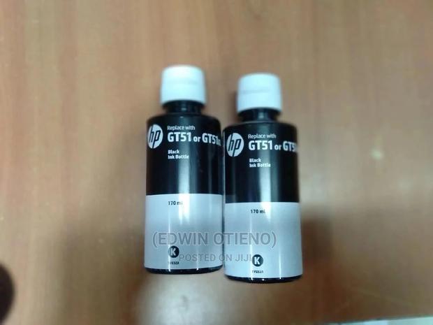 HP Gt51-80ml,Black Original Ink Bottle - main view