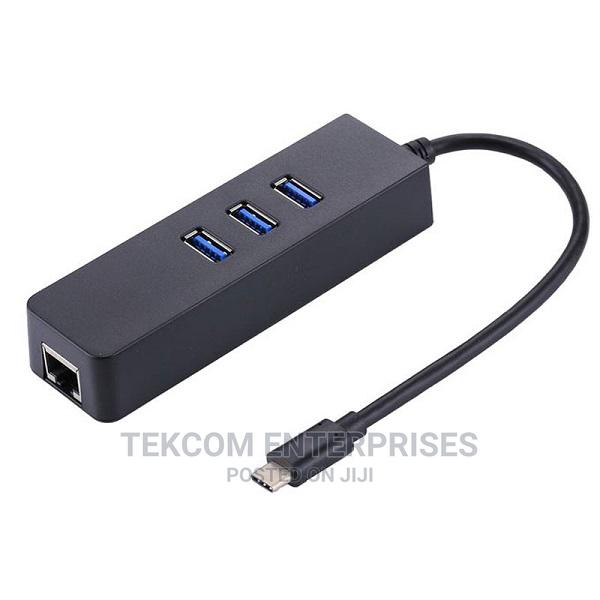 Type C Male to Rj45 (Lan) + USB 3.0 3 Ports