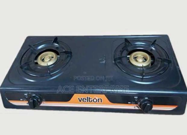 Black Velton Double Burner Cooker. - main view