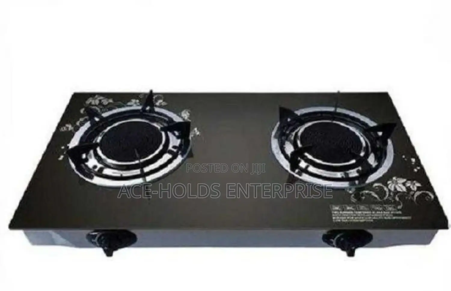 Heavy Duty Glass Top Ailyons Double Burner Cooker.
