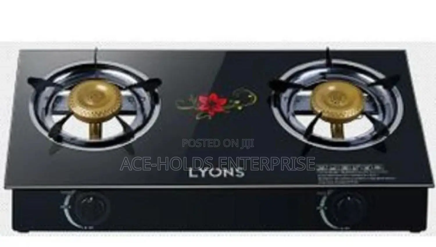 Lyons Table Top Double Burner Cooker With a Strong Glass Top