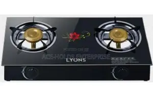 Lyons Table Top Double Burner Cooker With a Strong Glass Top
