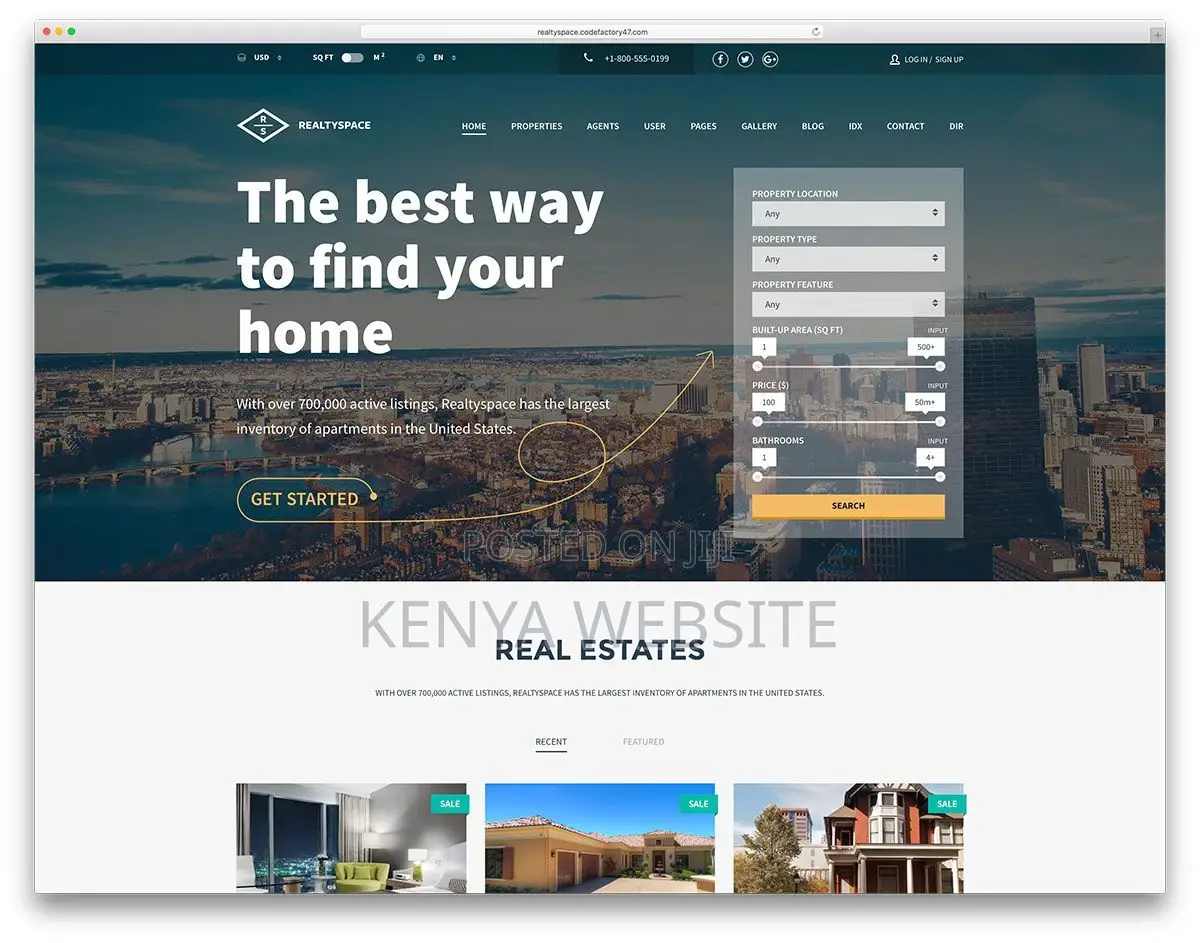 Real Estate Web Design | Property Realtor Website Design