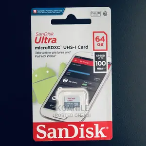 Sandisk 64 Gb Ultra High Speed Memory Card