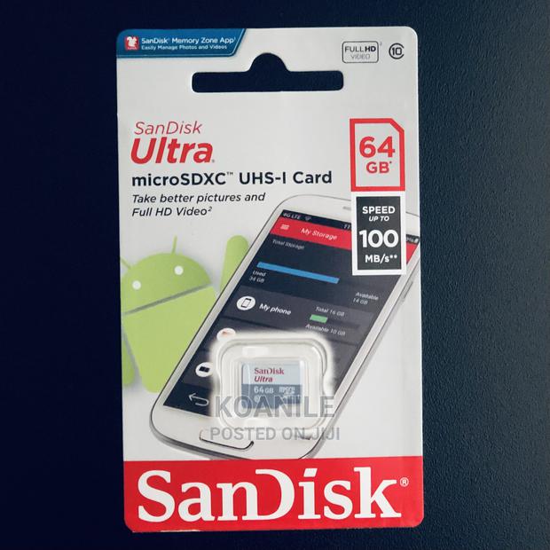 Sandisk 64 Gb Ultra High Speed Memory Card