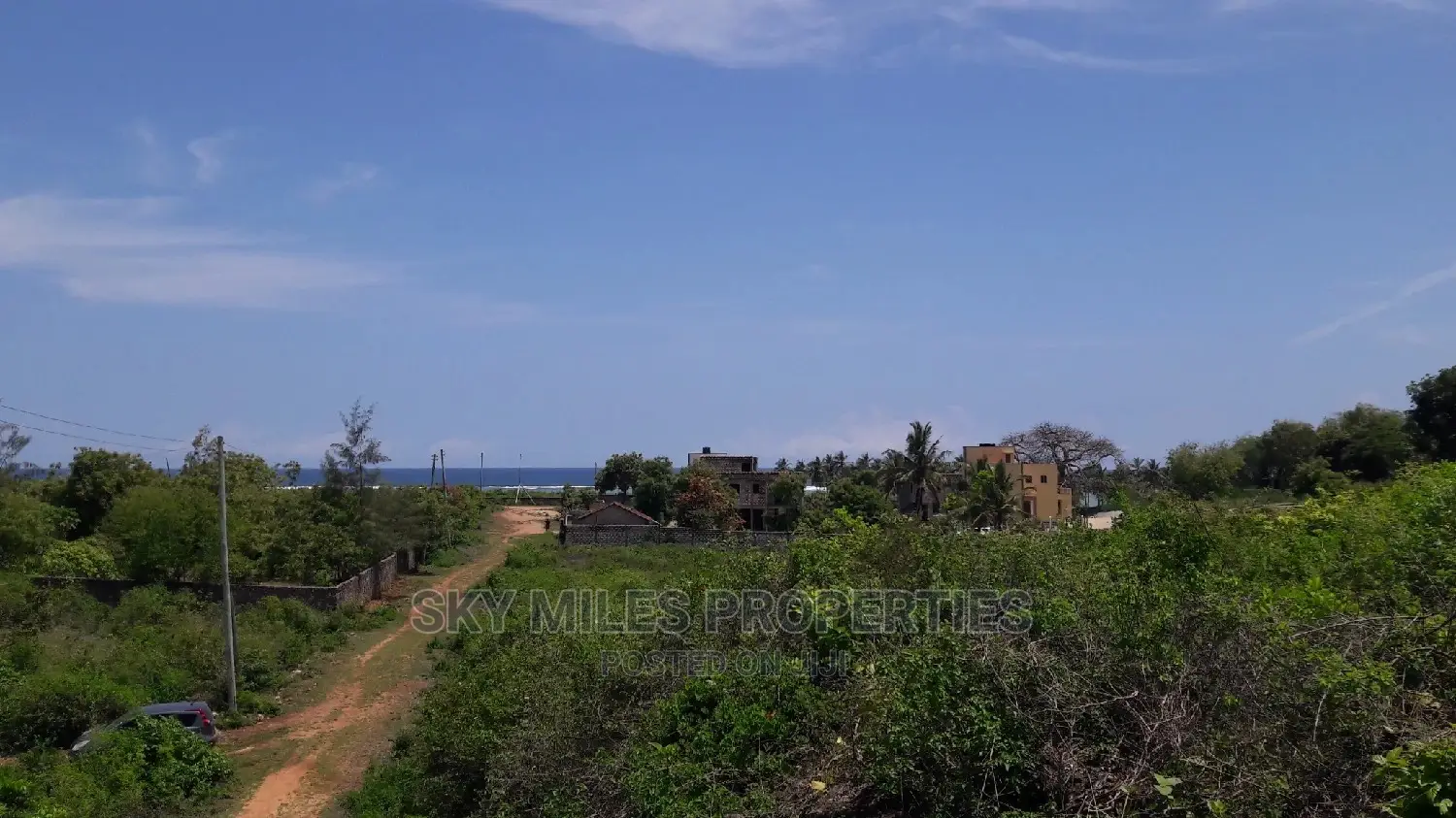 Beach Second Row 5 Acres on Sale Kikambala