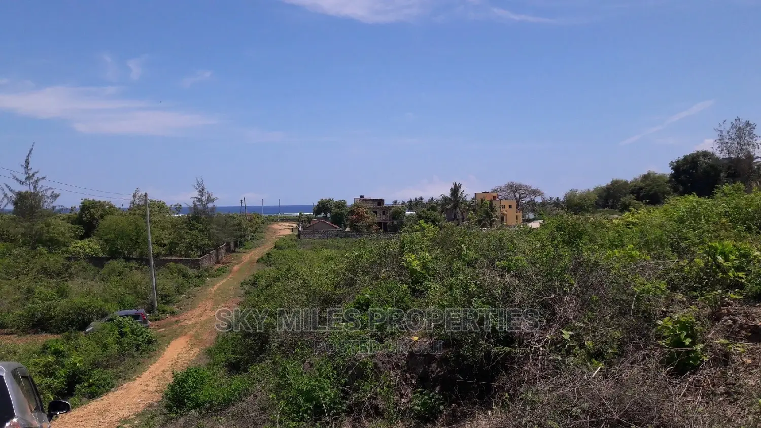 Beach Second Row 5 Acres on Sale Kikambala