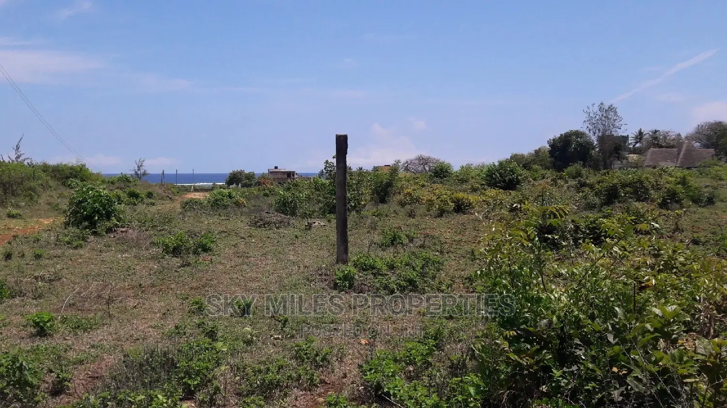 Beach Second Row 5 Acres on Sale Kikambala