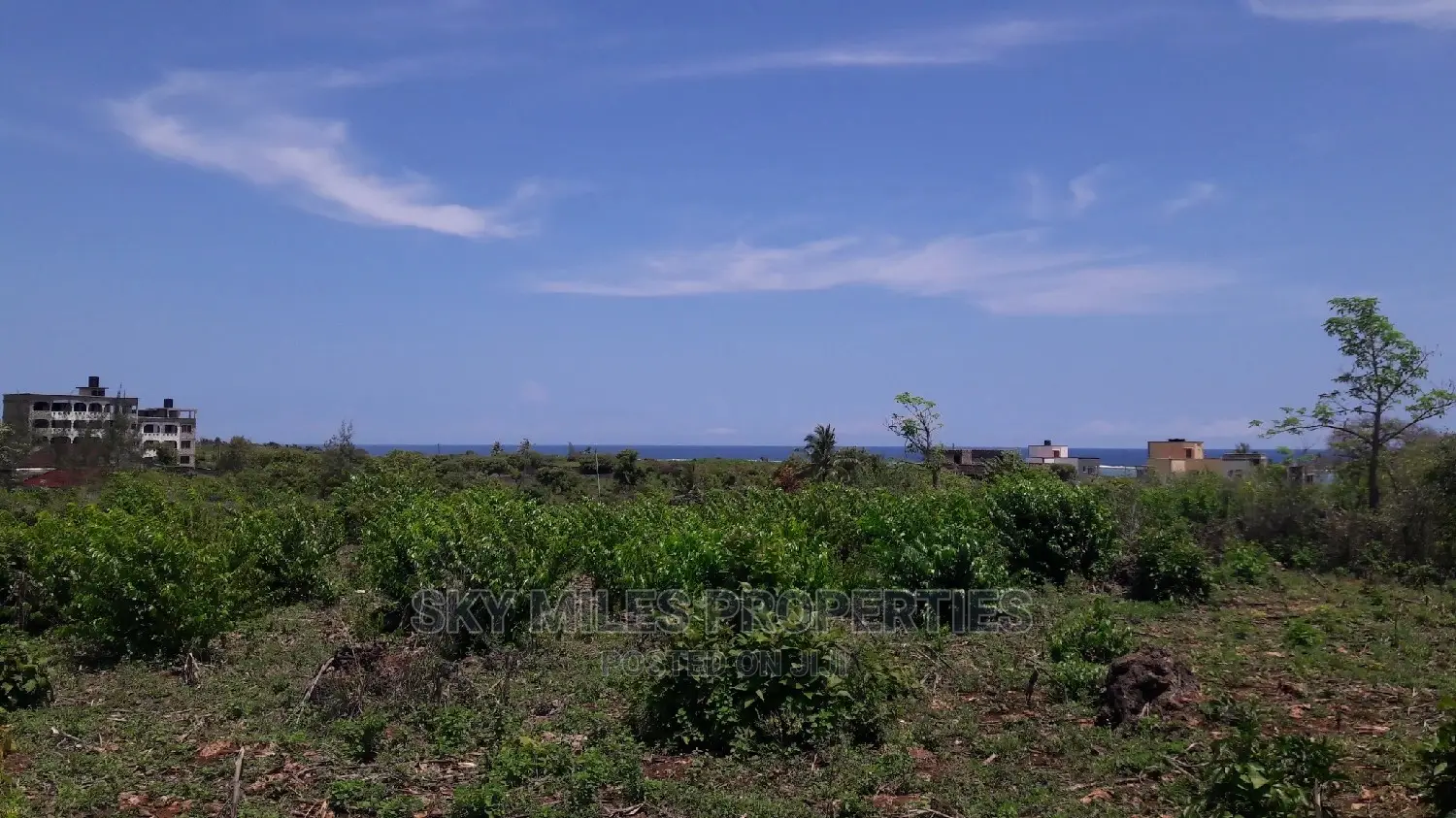 Beach Second Row 5 Acres on Sale Kikambala