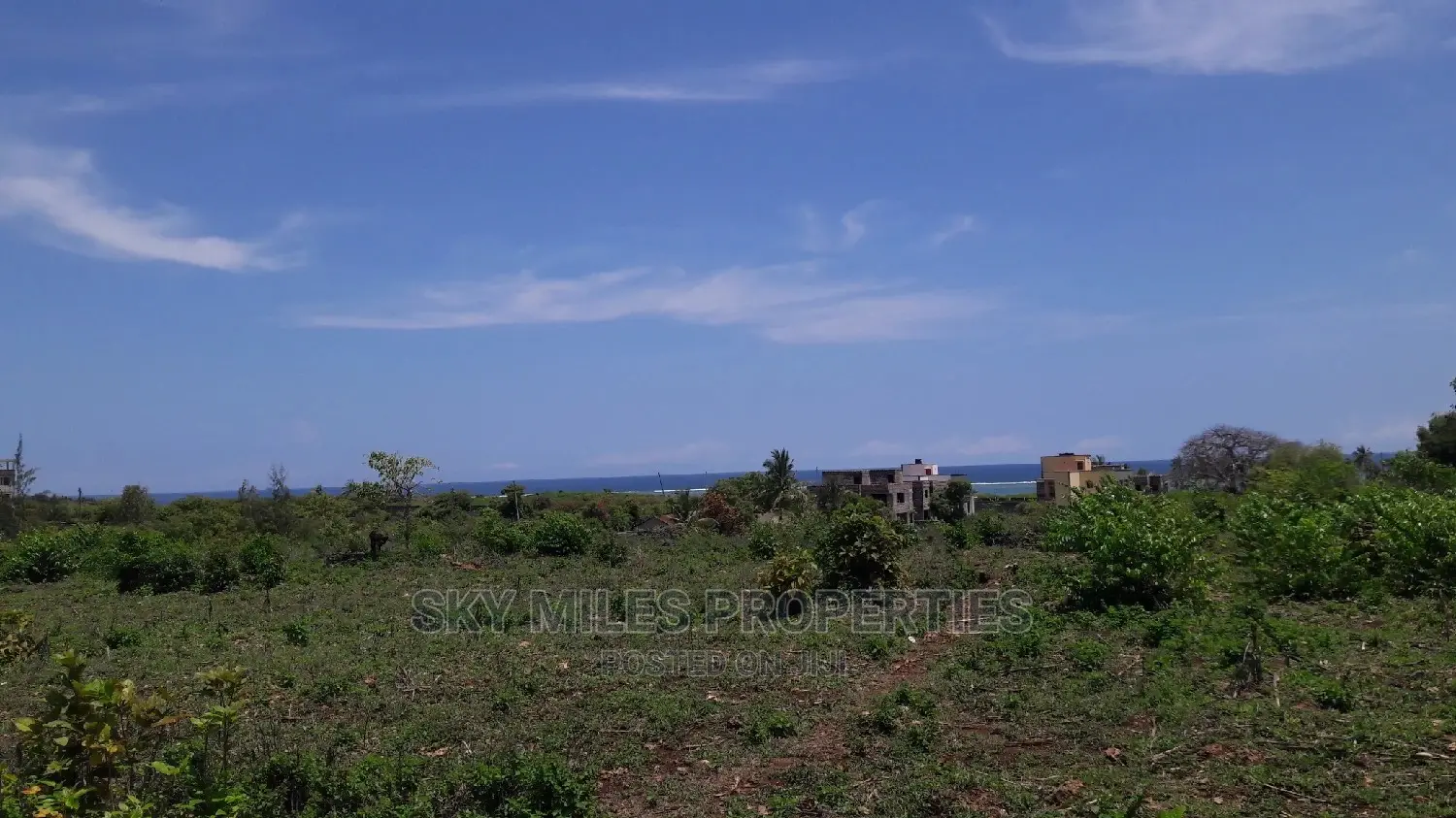 Beach Second Row 5 Acres on Sale Kikambala