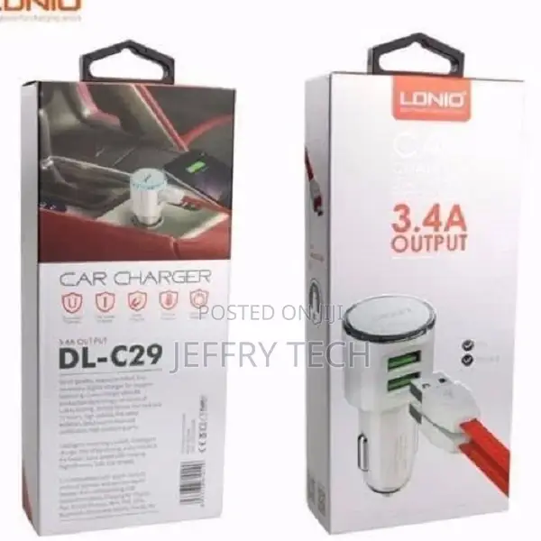 Ldnio Car Charger With 2 Usb Ports