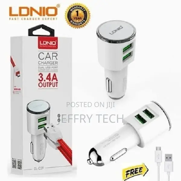 Ldnio Car Charger With 2 Usb Ports
