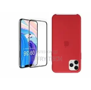 Silicone Case for iPhone 11 Pro Max With Glass Screen Protec