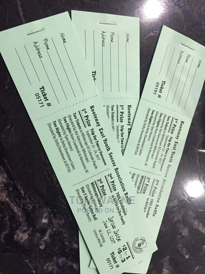 Ticket Booklet Printing