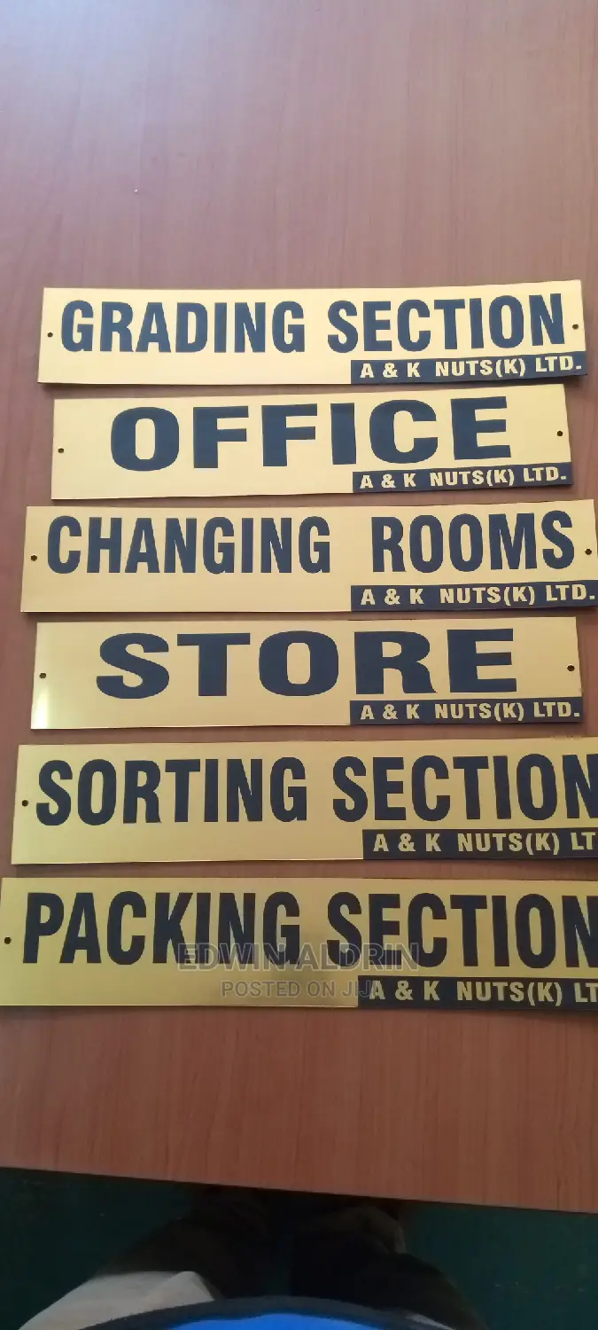 Engraving Plaques, Signage and Leather
