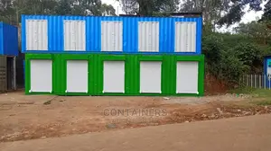 Container Stalls Either With Roller Shutter Doors or Cut Out