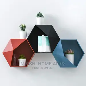 3pcs Hexagonal Wall Shelves