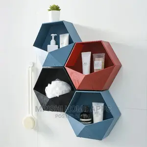 3pcs Hexagonal Wall Shelves