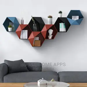 3pcs Hexagonal Wall Shelves