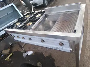 Combined Gas Griddle Burner Stainless Steel Cooker Jiko