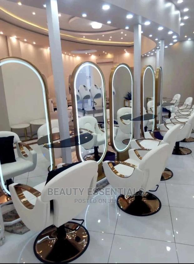 Salon White Seats - main view