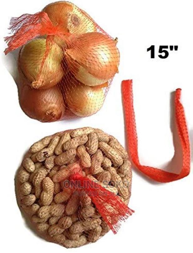 Multipurpose Fruit Vegetable Mesh Net Bags - 100 Pcs - main view