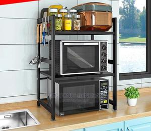 2tier Telescopic Microwave/Oven Organizer - thumbnail 2