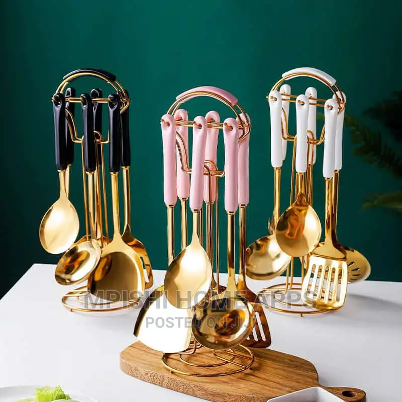7pcs Golden Kitchenware Set