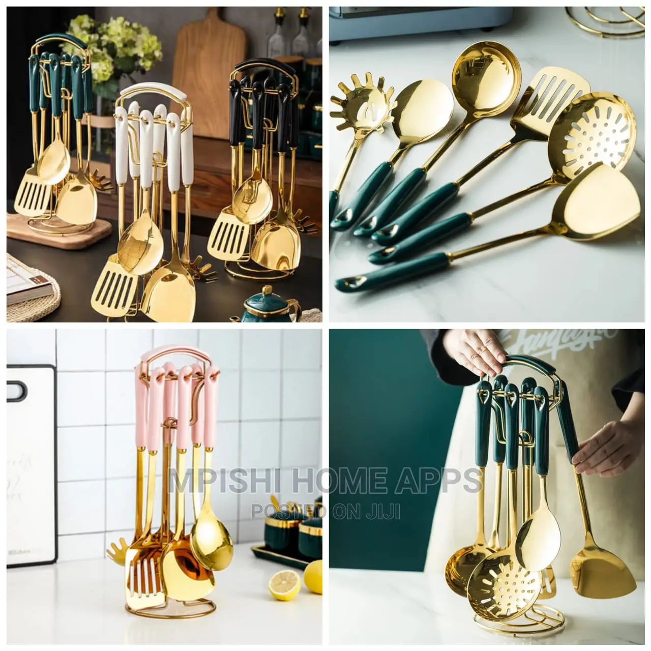 7pcs Golden Kitchenware Set