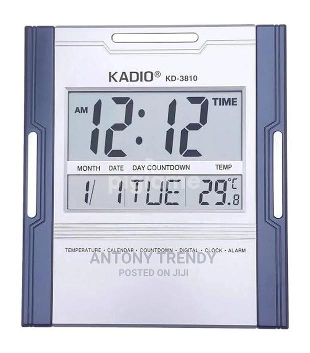 Kadio Digital Wall Clock With Alarm