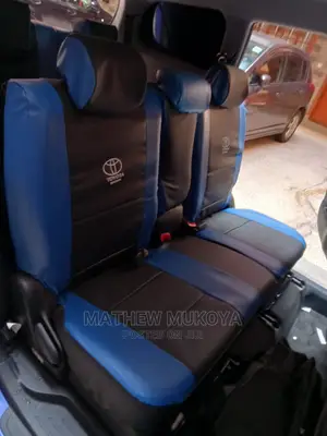 Black and Blue Car Seat Covers